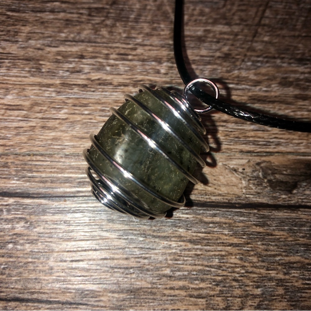 Labradorite Crystal Pendant